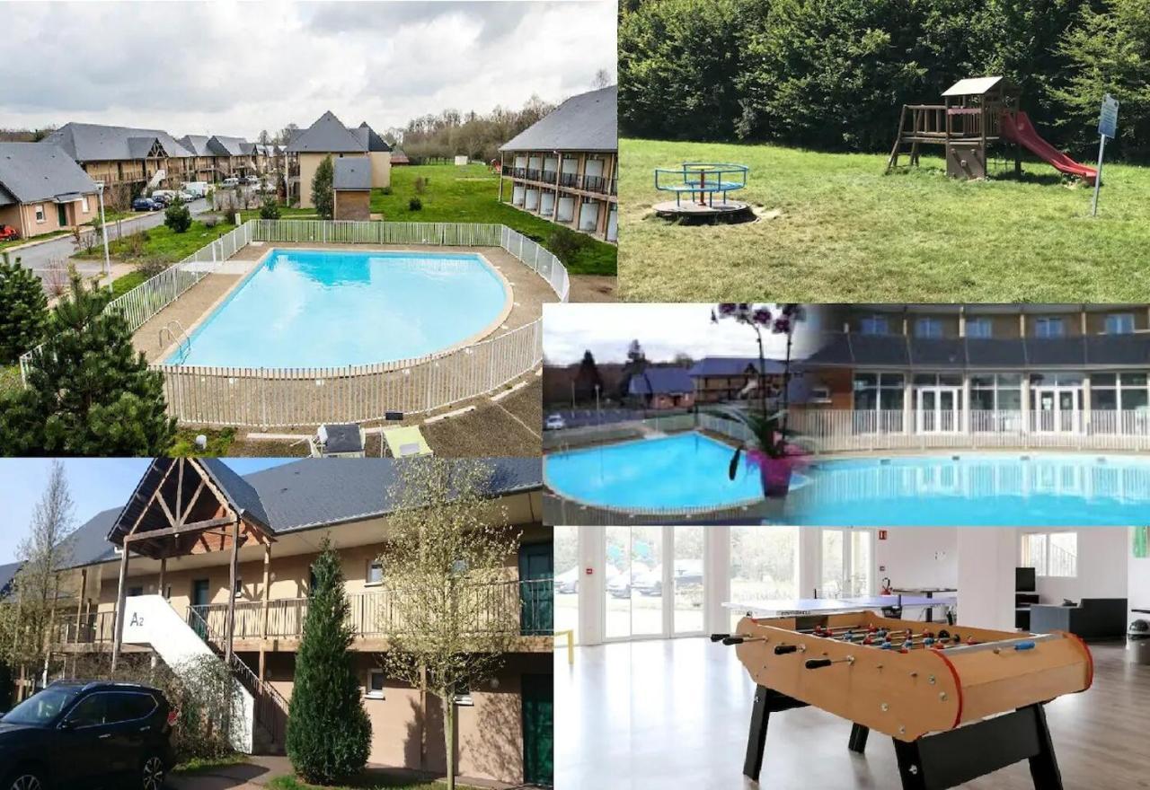 Le Fleur"H"On 11 D'Honfleur, T2 En Residence Avec Piscine, Wifi Et Parking Gratuits Equemauville Luaran gambar